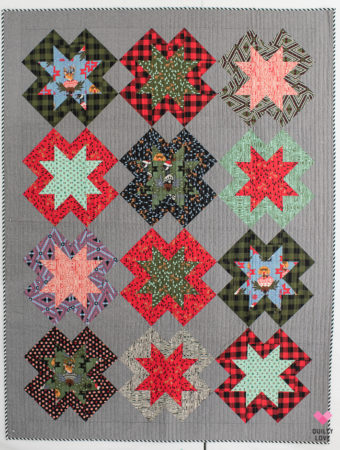 Christmas North Star quilt by Emily of Quiltylove.com