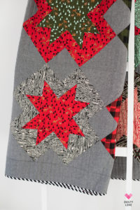 Christmas North Star quilt by Emily of Quiltylove.com