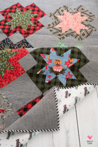 Christmas North Star quilt by Emily of Quiltylove.com