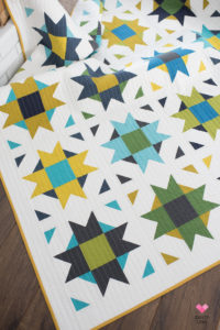 Compass Star quilt pattern by Emily of Quiltylove.com