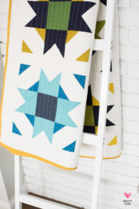 Compass Star quilt pattern by Emily of Quiltylove.com