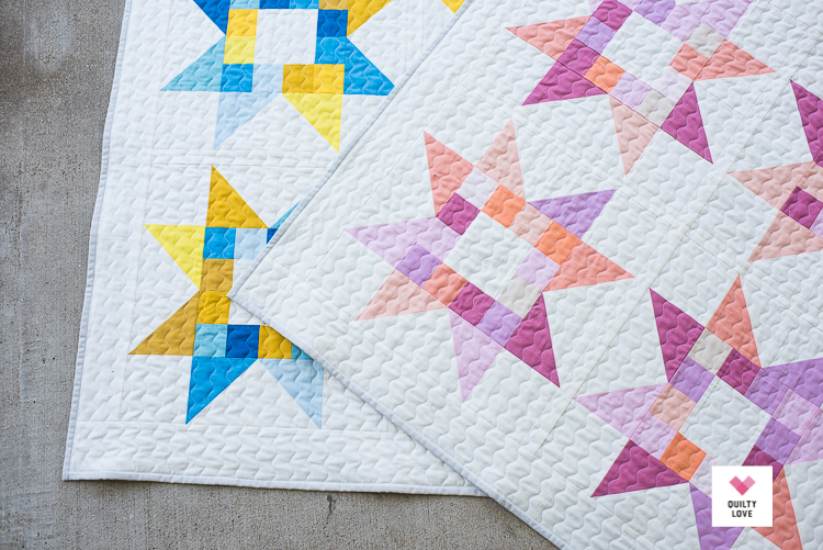 Quilty Stars quilt pattern by Emily of quiltylove.com