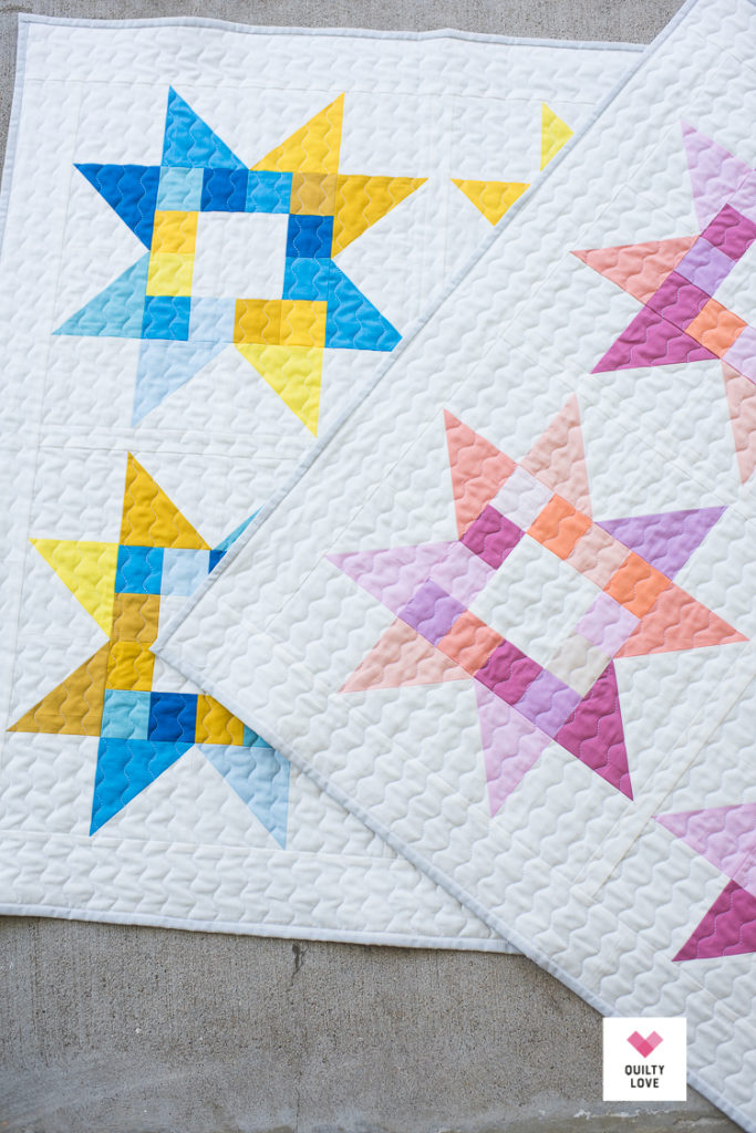 Quilty Stars quilt pattern by Emily of quiltylove.com