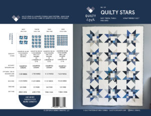 Quilty Stars quilt pattern by emily of quiltylove.com