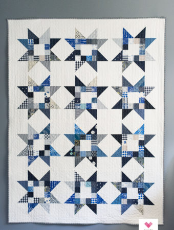 Quilty Stars quilt pattern by Emily of quiltylove.com