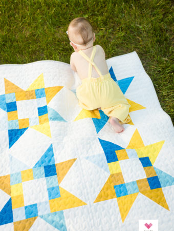 Quilty Stars quilt pattern by Emily of quiltylove.com