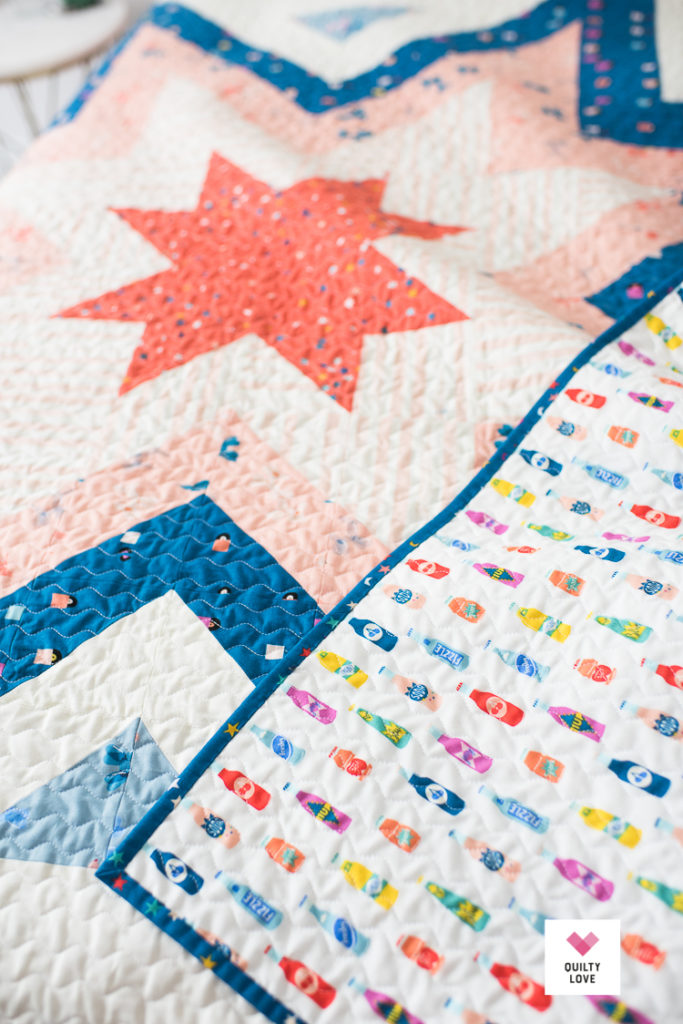 Expanding Stars quilt pattern.  Modern Star quilt by Emily of Quiltylove.com.