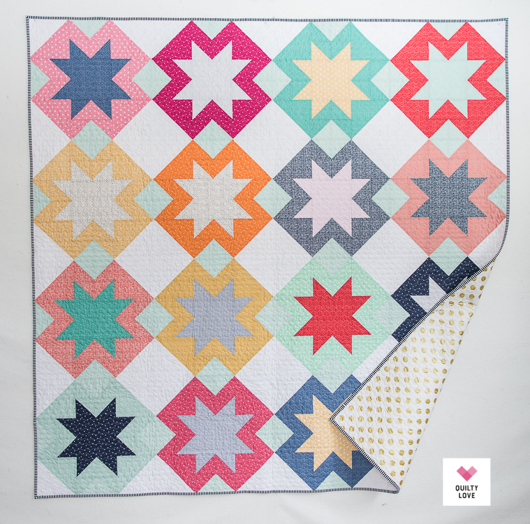 Dear Stella North Star quilt by Emily of Quiltylove.com