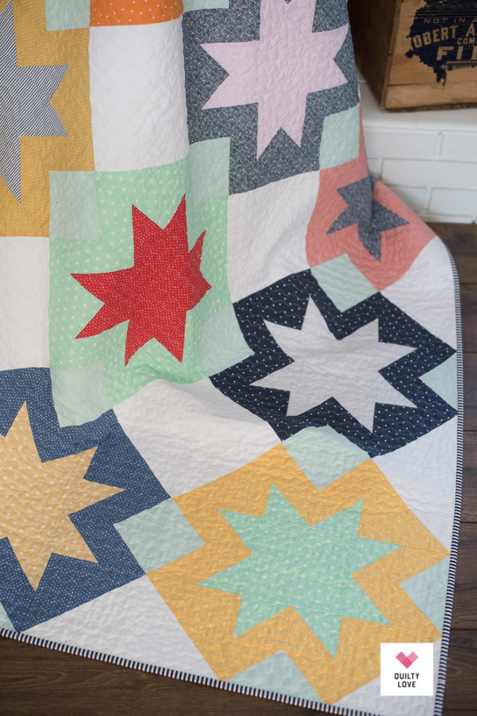 Dear Stella North Star quilt by Emily of Quiltylove.com