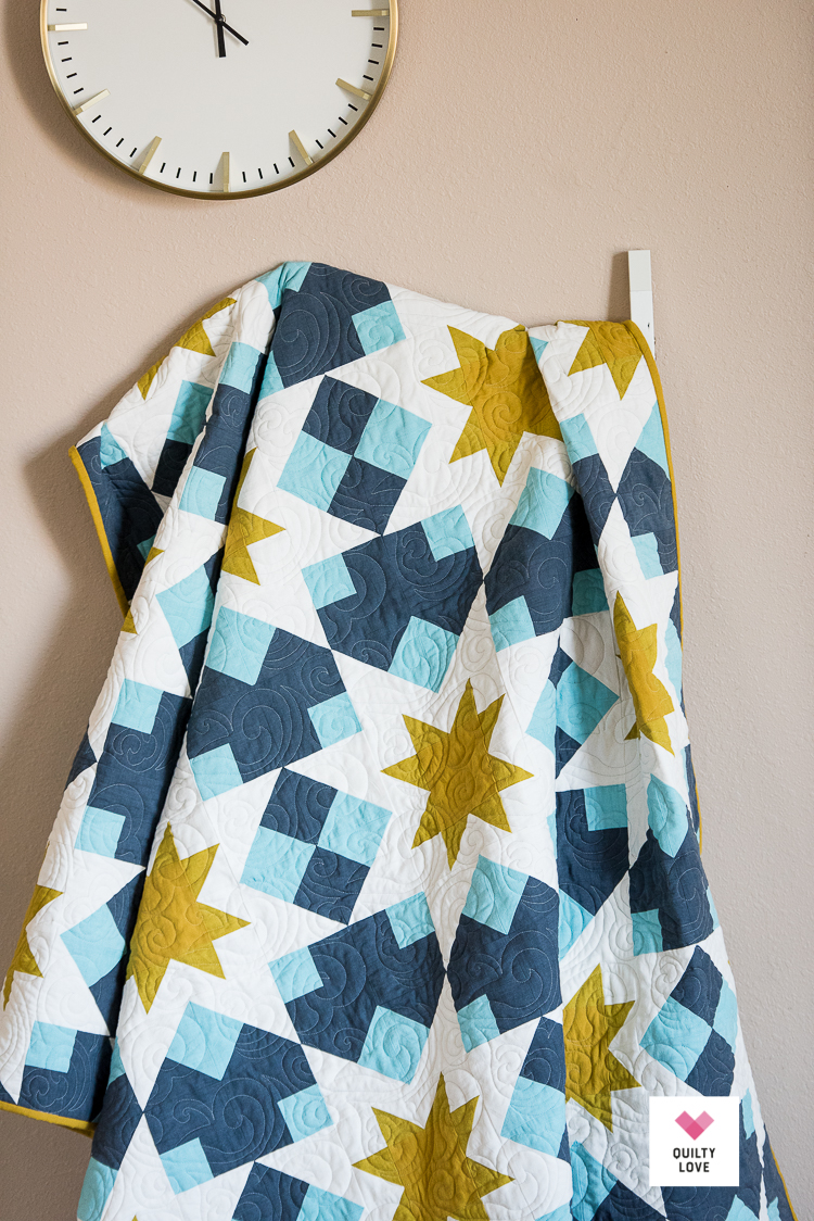 Night Stars Quilt A bold star quilt pattern Quilty Love