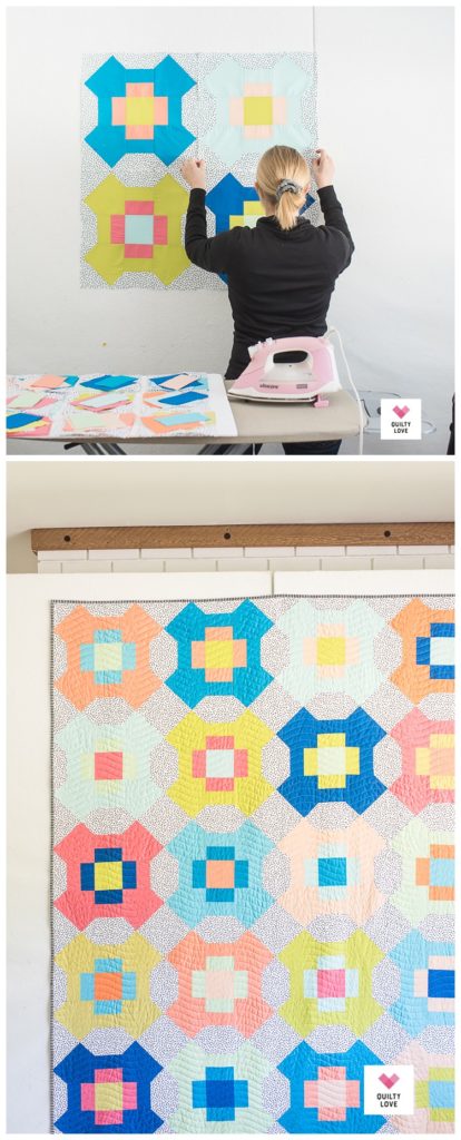 Sweet Summertime solids quilt pattern by Emily of quiltylove.com