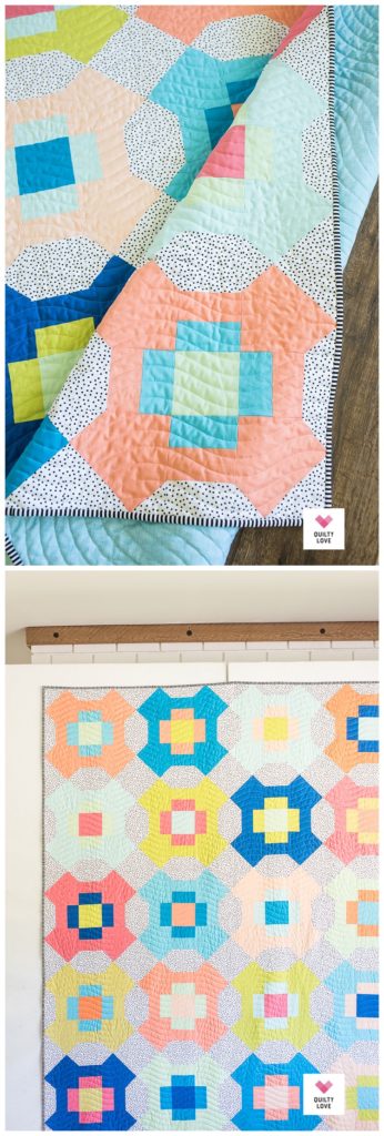 Sweet Summertime solids quilt pattern by Emily of quiltylove.com