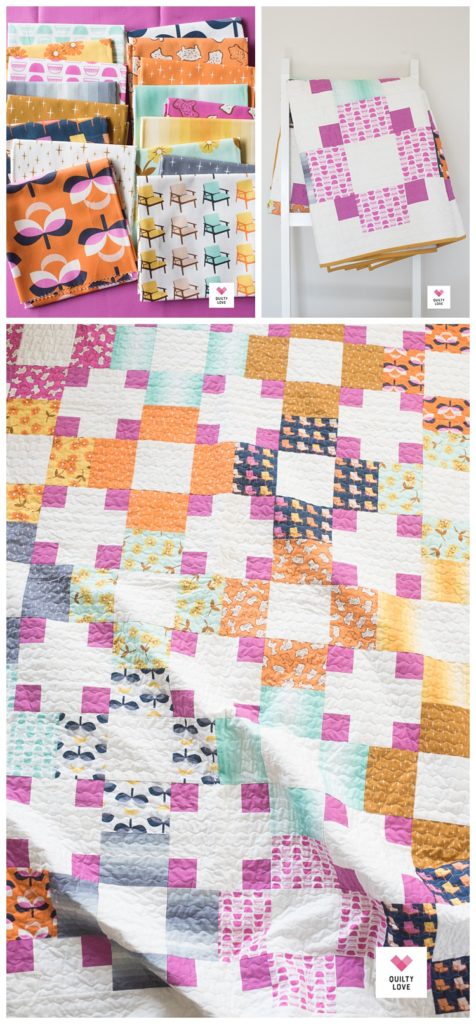 Hopscotch II quilt by Emily of quiltylove.com