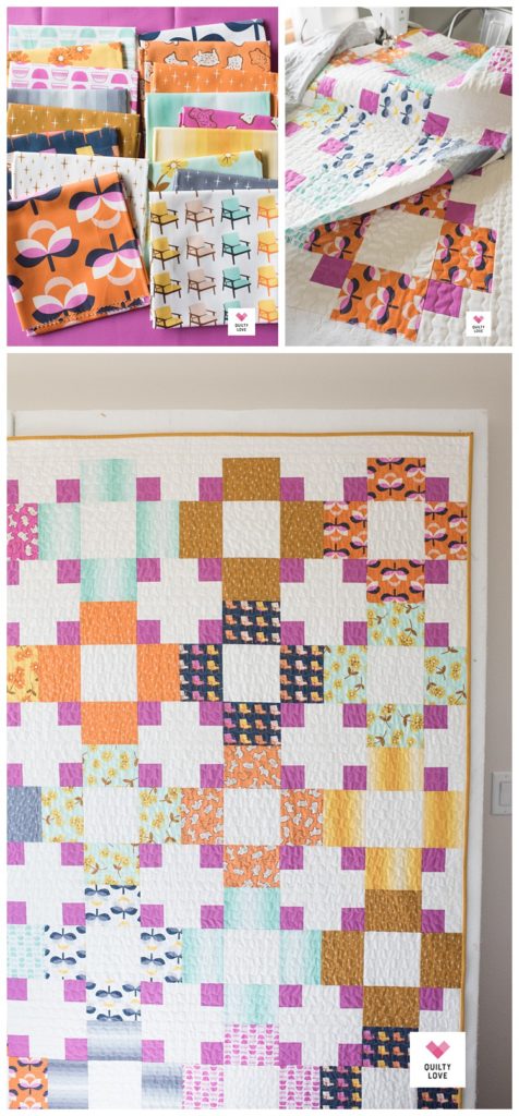 Hopscotch II quilt by Emily of quiltylove.com