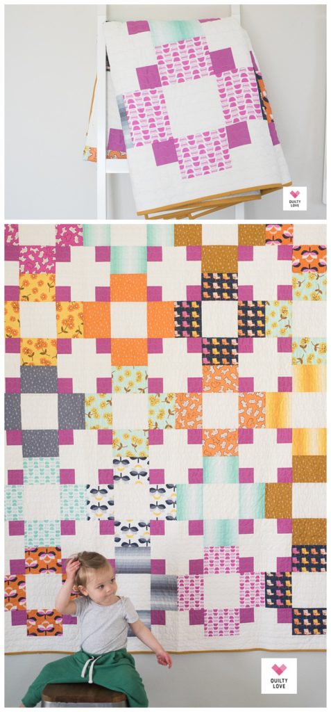 Hopscotch II quilt by Emily of quiltylove.com