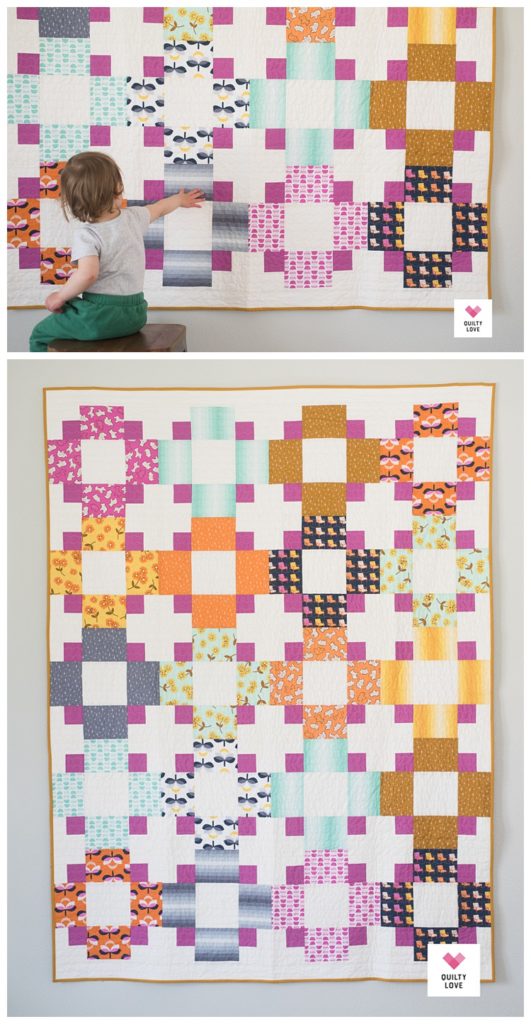 Hopscotch II quilt by Emily of quiltylove.com