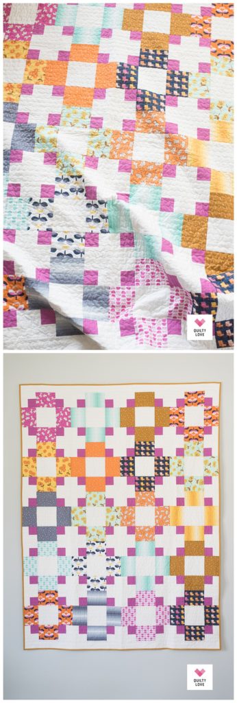 Hopscotch II quilt by Emily of quiltylove.com