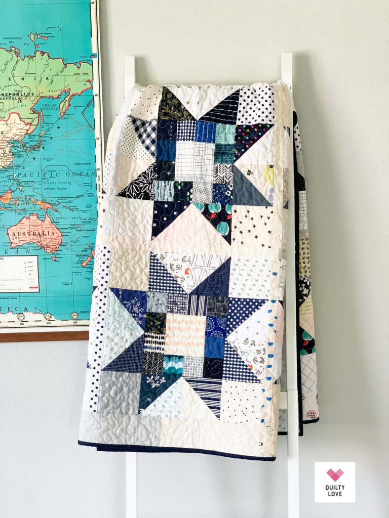 Quilty Stars quilt pattern by Emily of quiltylove.com