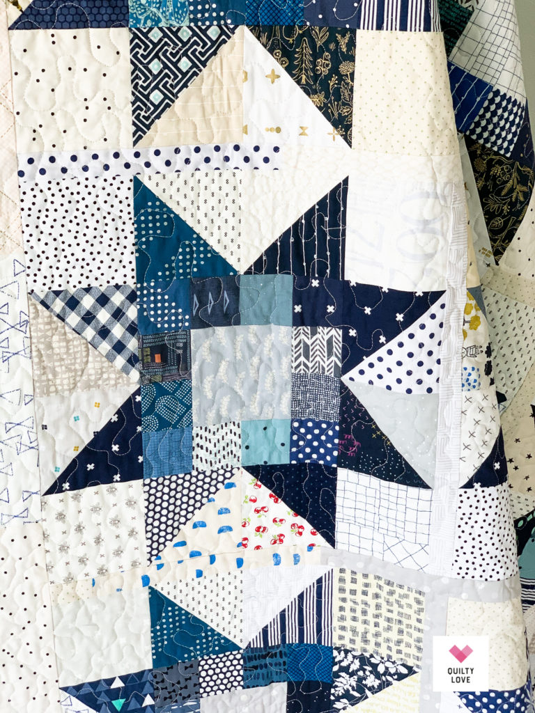 Quilty Stars quilt pattern by Emily of quiltylove.com