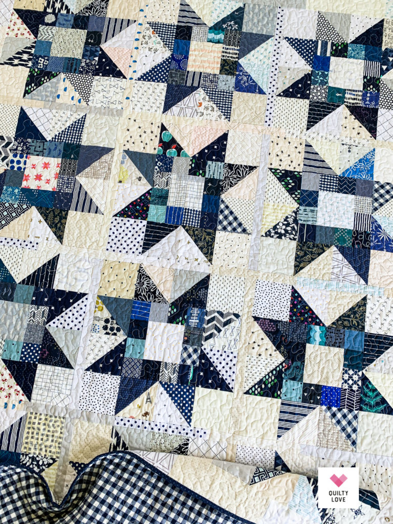 Quilty Stars quilt pattern by Emily of quiltylove.com