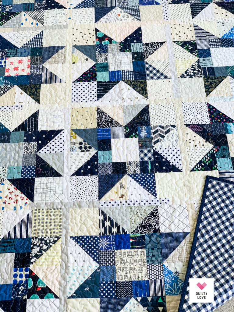 Quilty Stars quilt pattern by Emily of quiltylove.com