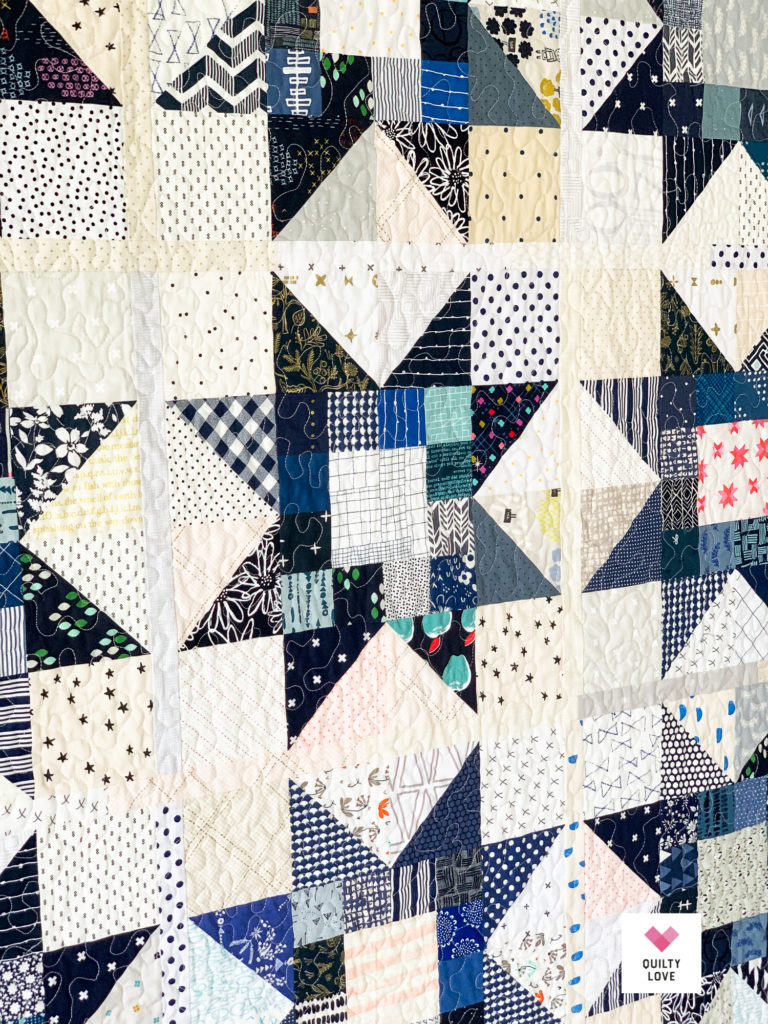 Quilty Stars quilt pattern by Emily of quiltylove.com