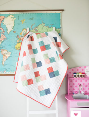 Quilty hearts baby quilt pattern