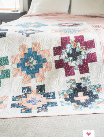 Figo Fabrics Glowing quilt by Quilty Love
