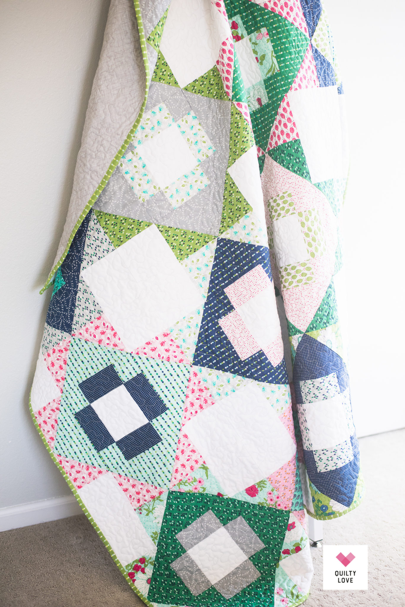 Meadowland quilt The VandCo Color Me Happy one Quilty Love