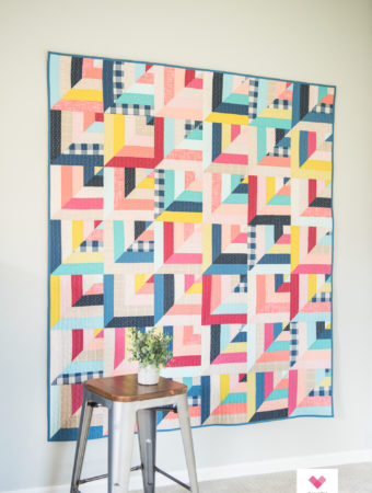 Lucky Log Cabins Quilt Pattern by Emily Dennis Of Quilty Love