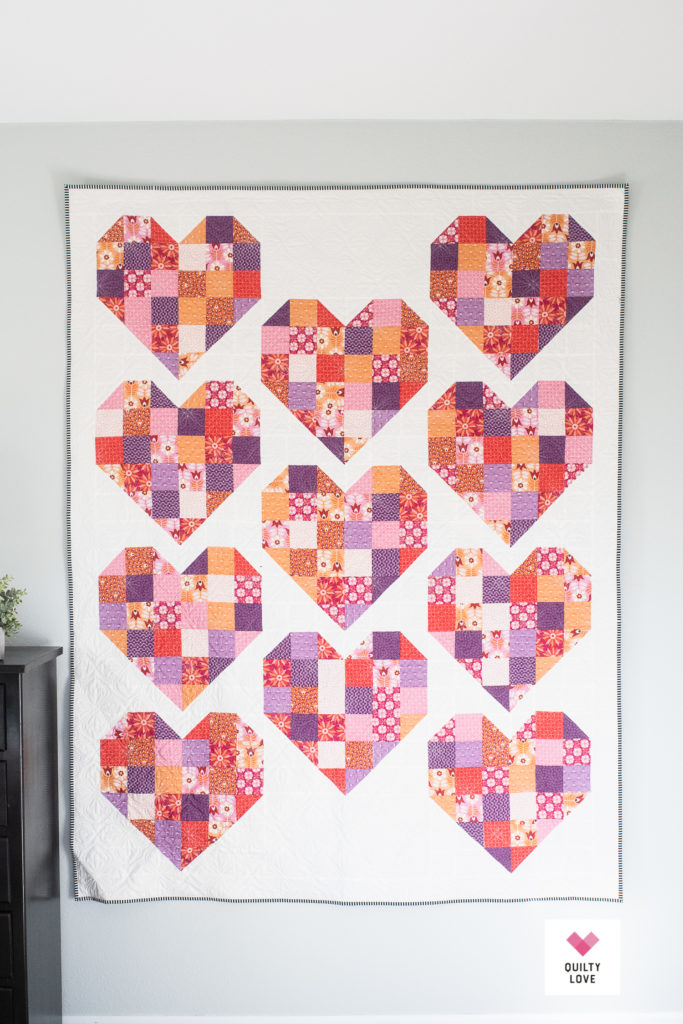Figo Scrappy Hearts quilt