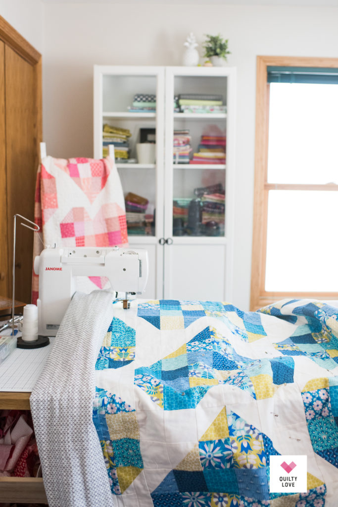 Figo Scrappy Hearts quilt