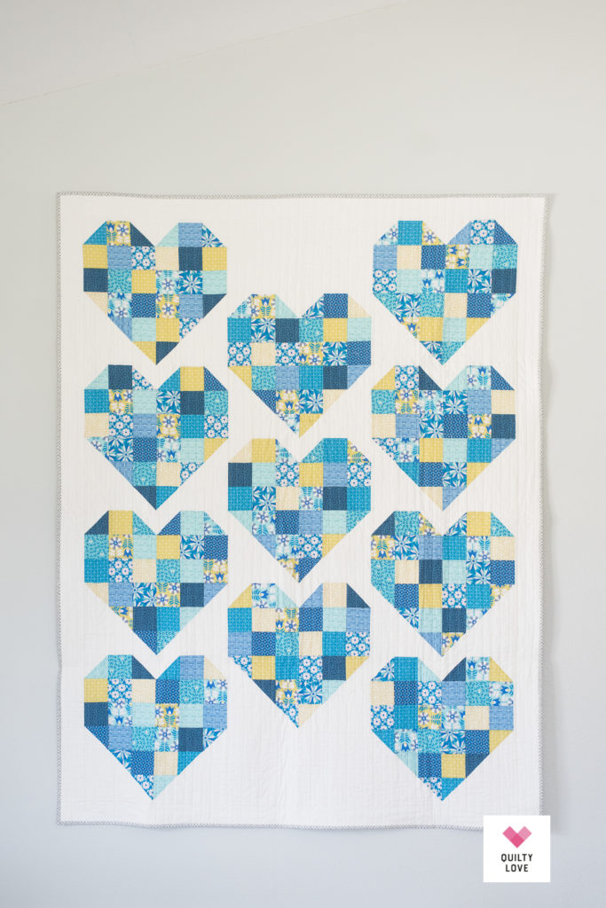 Figo Scrappy Hearts quilt