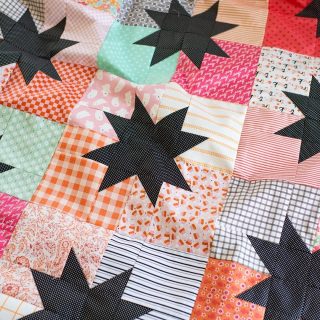 Here’s some pics of the recently completed #starpopIIquilt top.  This one is a cute Halloween version using a curated bundle by @woodberry_way. 
⠀⠀⠀⠀⠀⠀⠀⠀⠀
Star Pop II is a fun and easy quilt to sew up.  It uses just one repeating block and is super stash friendly. 
⠀⠀⠀⠀⠀⠀⠀⠀⠀
Quilt pattern - Star Pop II - in the Shop
Fabrics - Assorted fabrics curated by Woodberry Way
⠀⠀⠀⠀⠀⠀⠀⠀⠀
#quiltylove #quiltylovepatterns #starquilt #halloweenquilt #stashbuster