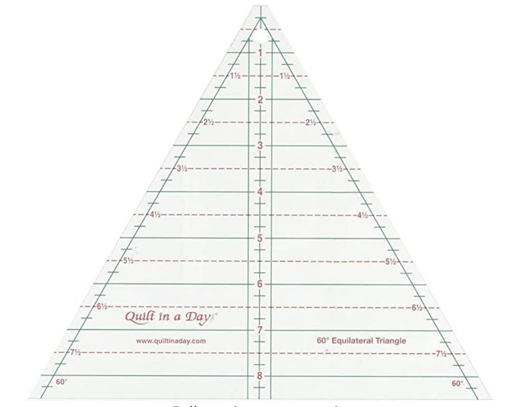 60 Degree Equilateral 8.5″ Triangle Ruler – Quilt in a Day – CREEKSIDE  QUILTS