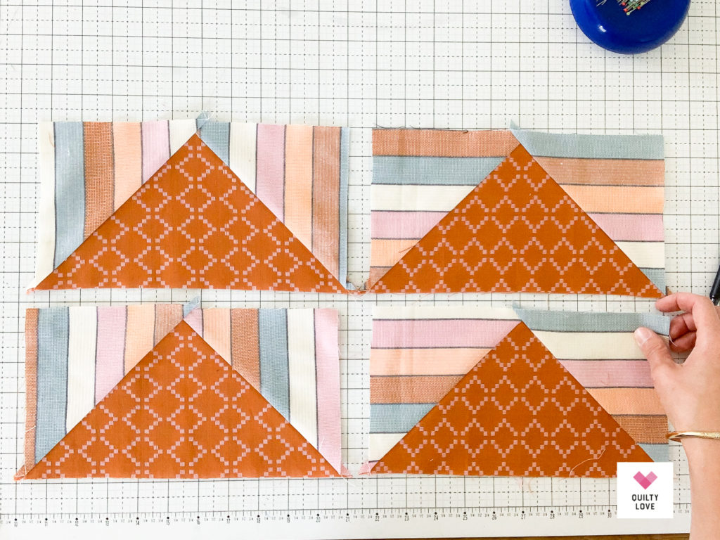 Flying Geese - No Waste Method  Flying geese, Quilting math