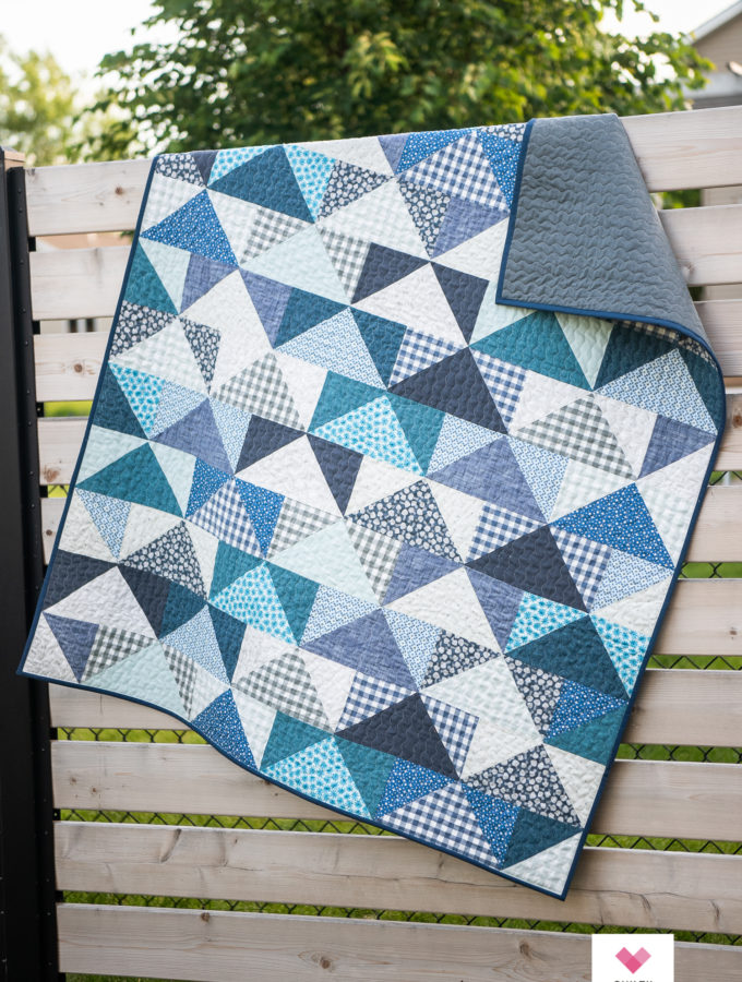 Paintbox Patchwork Flying Geese quilt