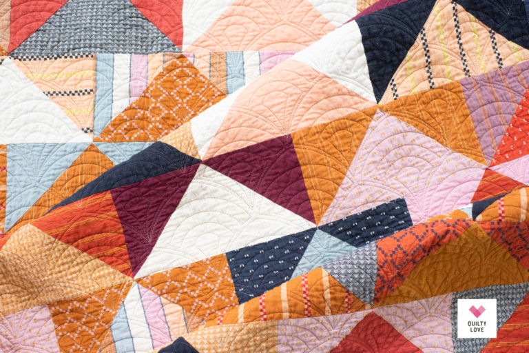 Warp and Weft Patchwork Flying Geese Quilt Quilty Love