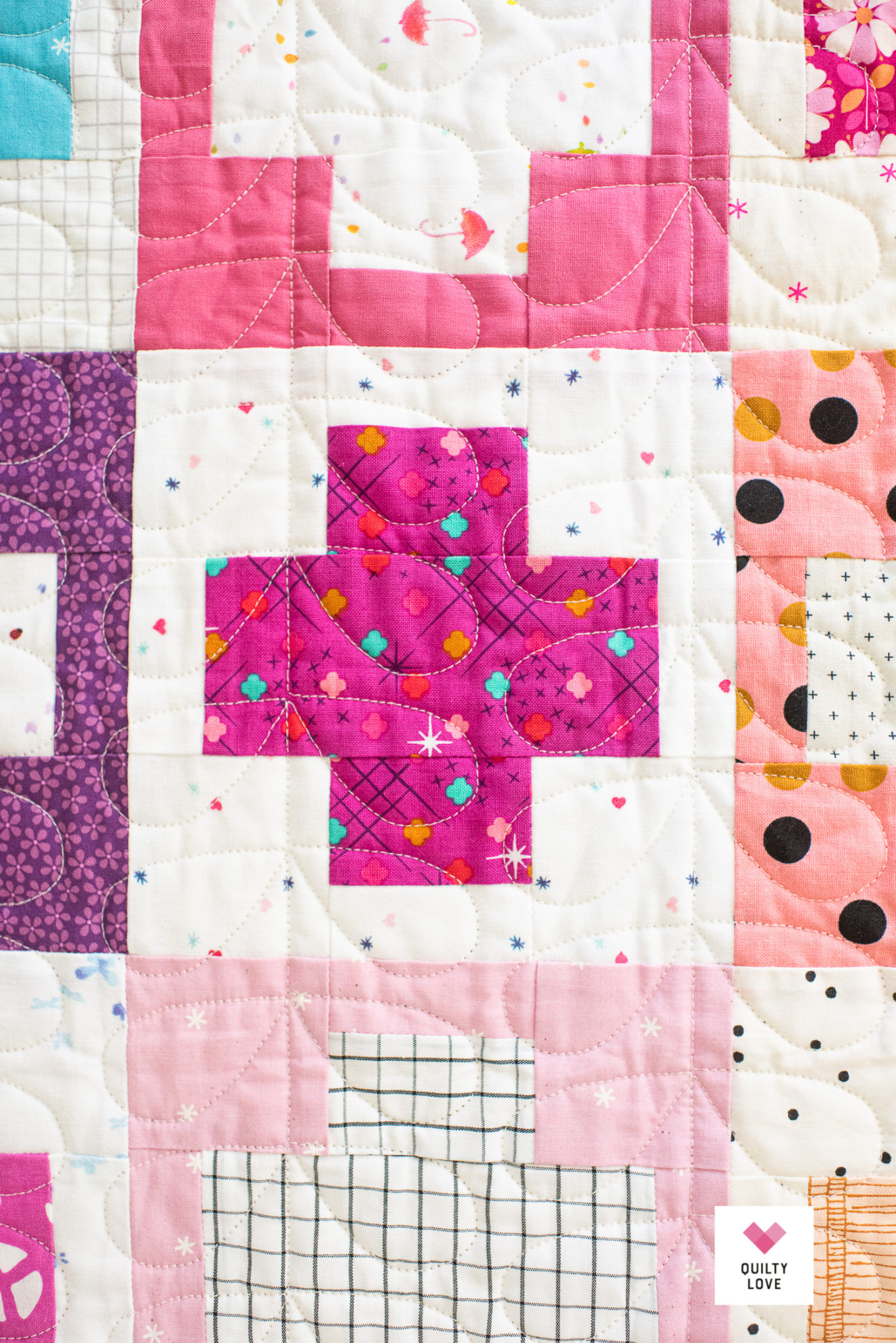 Free Scrap Stash Plus Quilt pattern Quilty Love