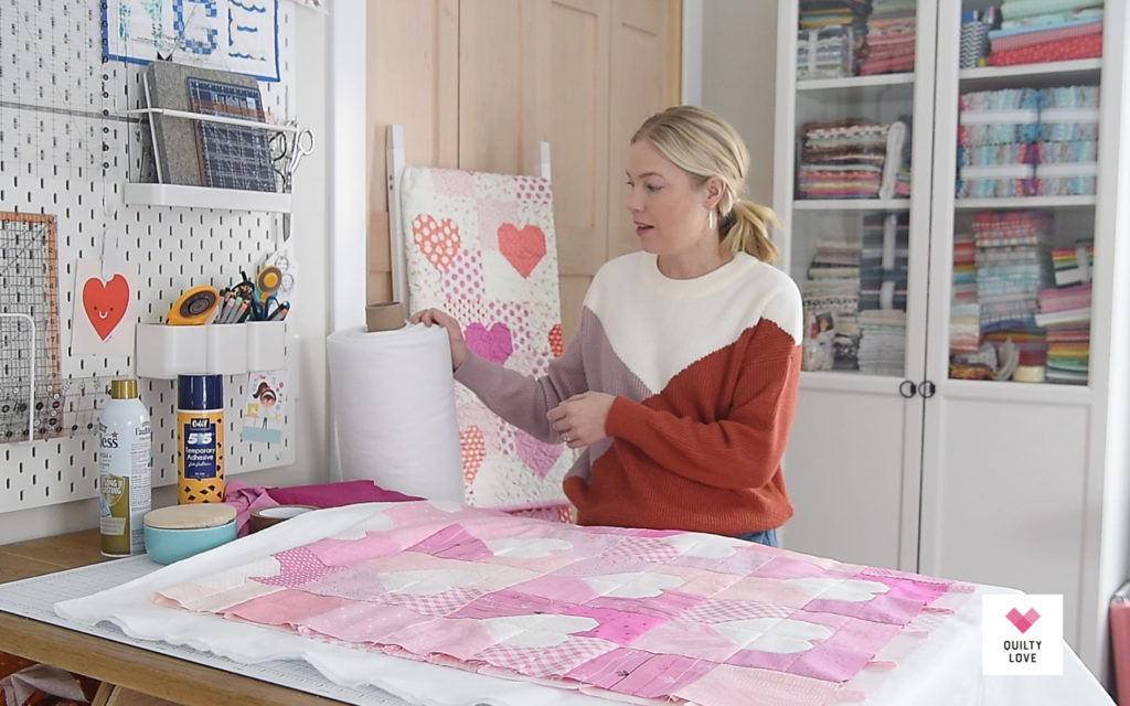 How to Spray Baste Your Quilt - Inspired Quilting by Lea Louise