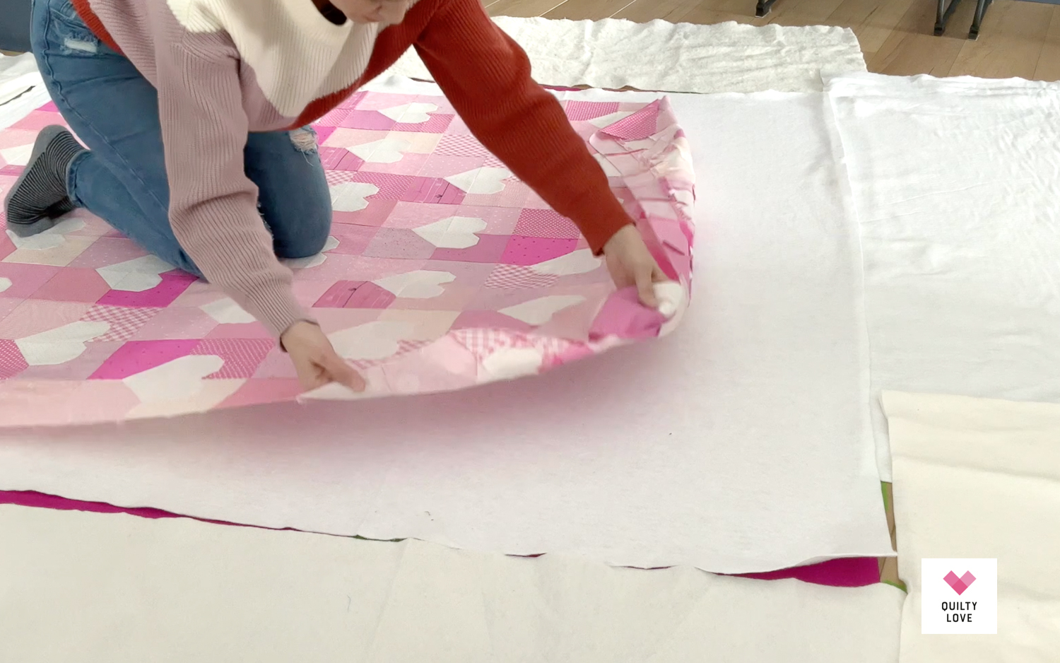 How to Baste a Quilt with Spray Adhesive - Homemade Emily Jane
