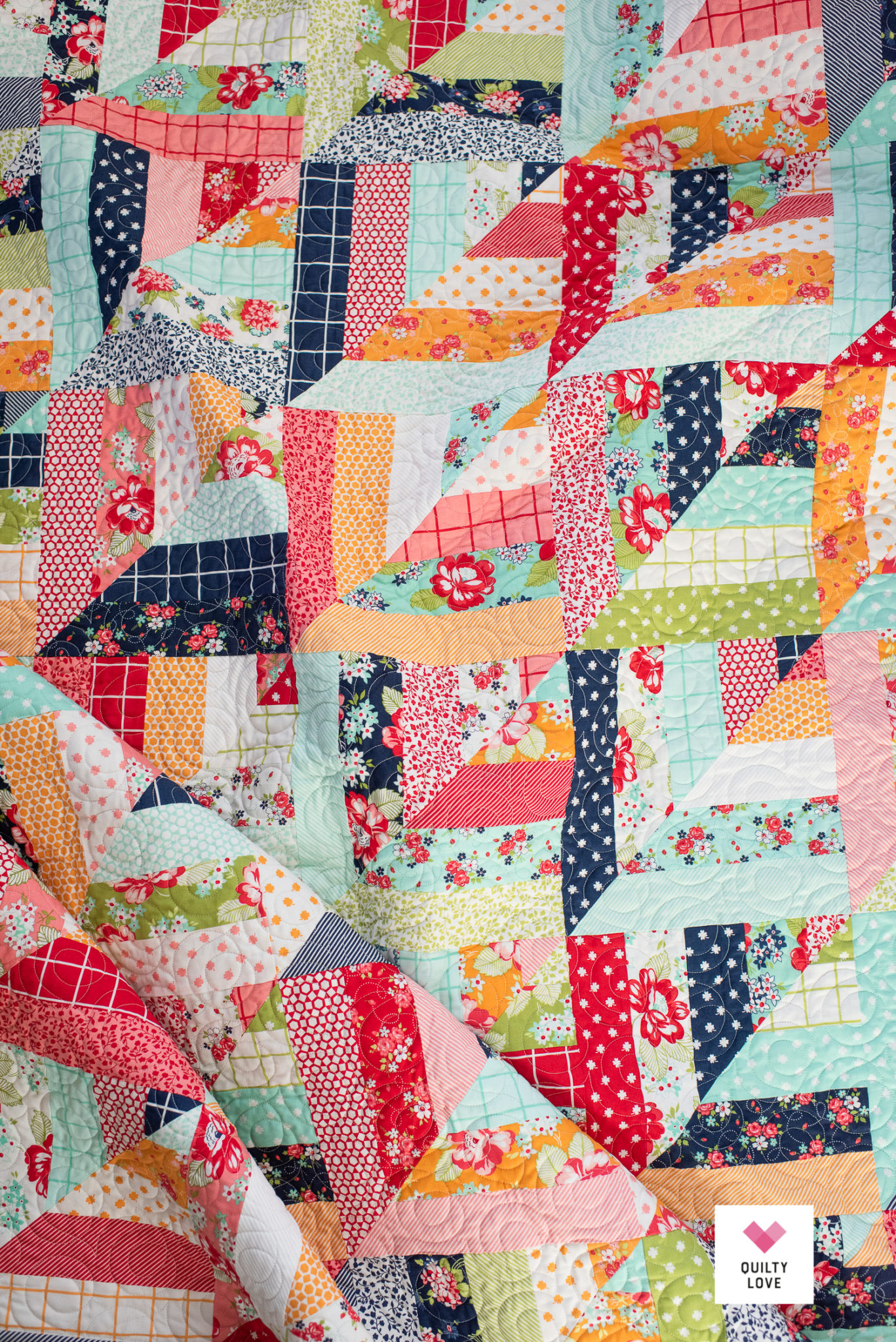 One Fine Day Lucky Log Cabins Quilt Quilty Love