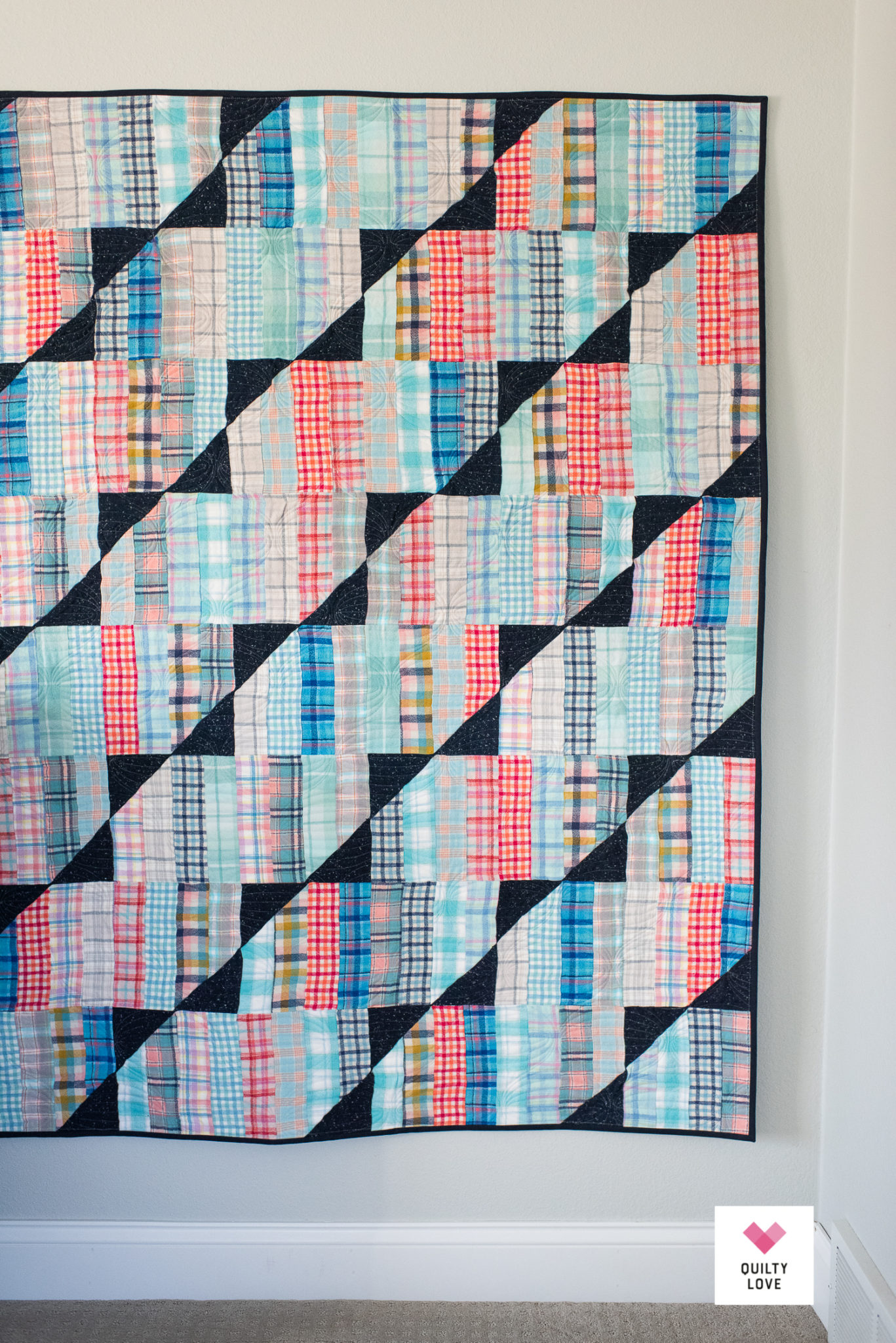 Cozy Season Happy Stripes Quilt Quilty Love