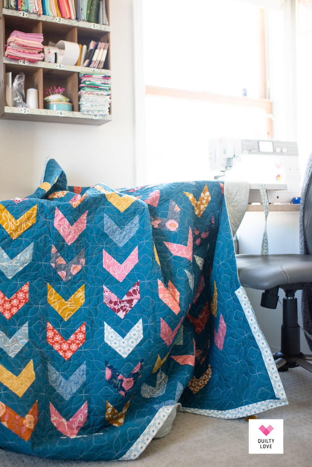 Scrappy Arrows Quilt Pattern Unruly Nature Fabric Quilty Love