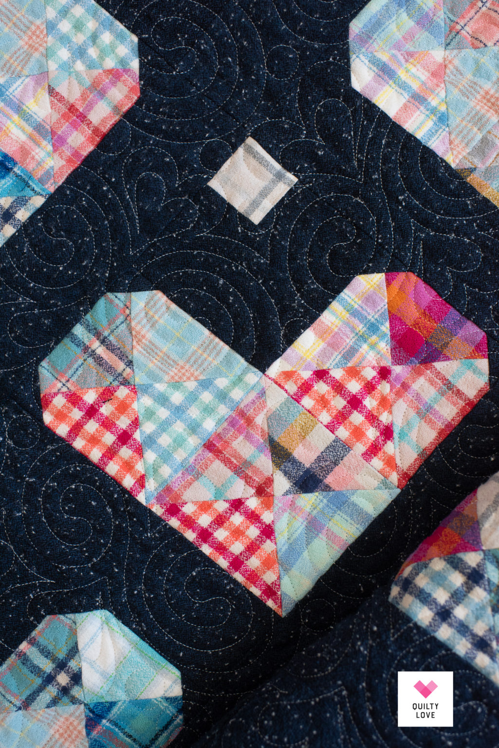 Baby Size Cozy Season Heart Gems quilt Quilty Love