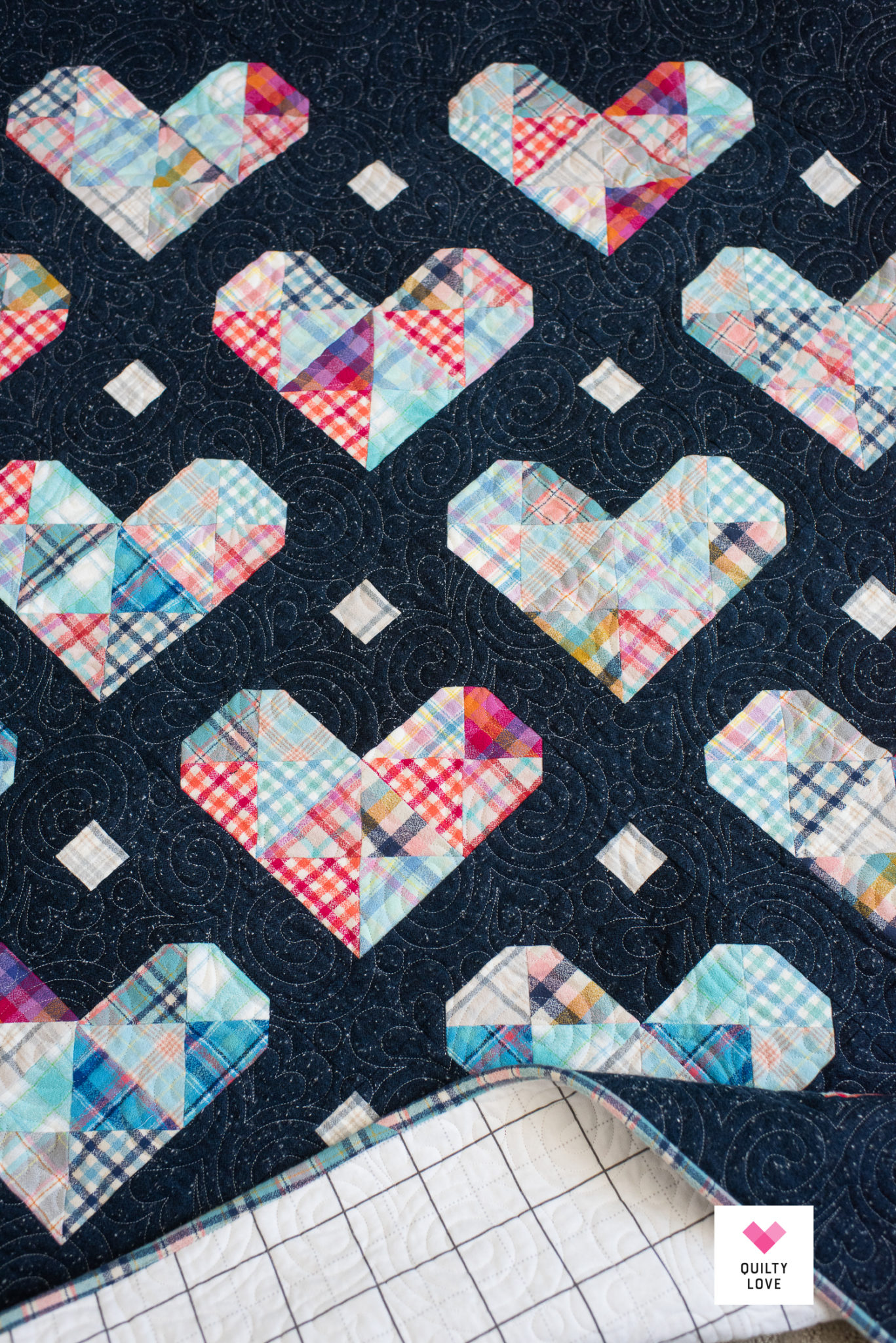 Baby Size Cozy Season Heart Gems quilt Quilty Love