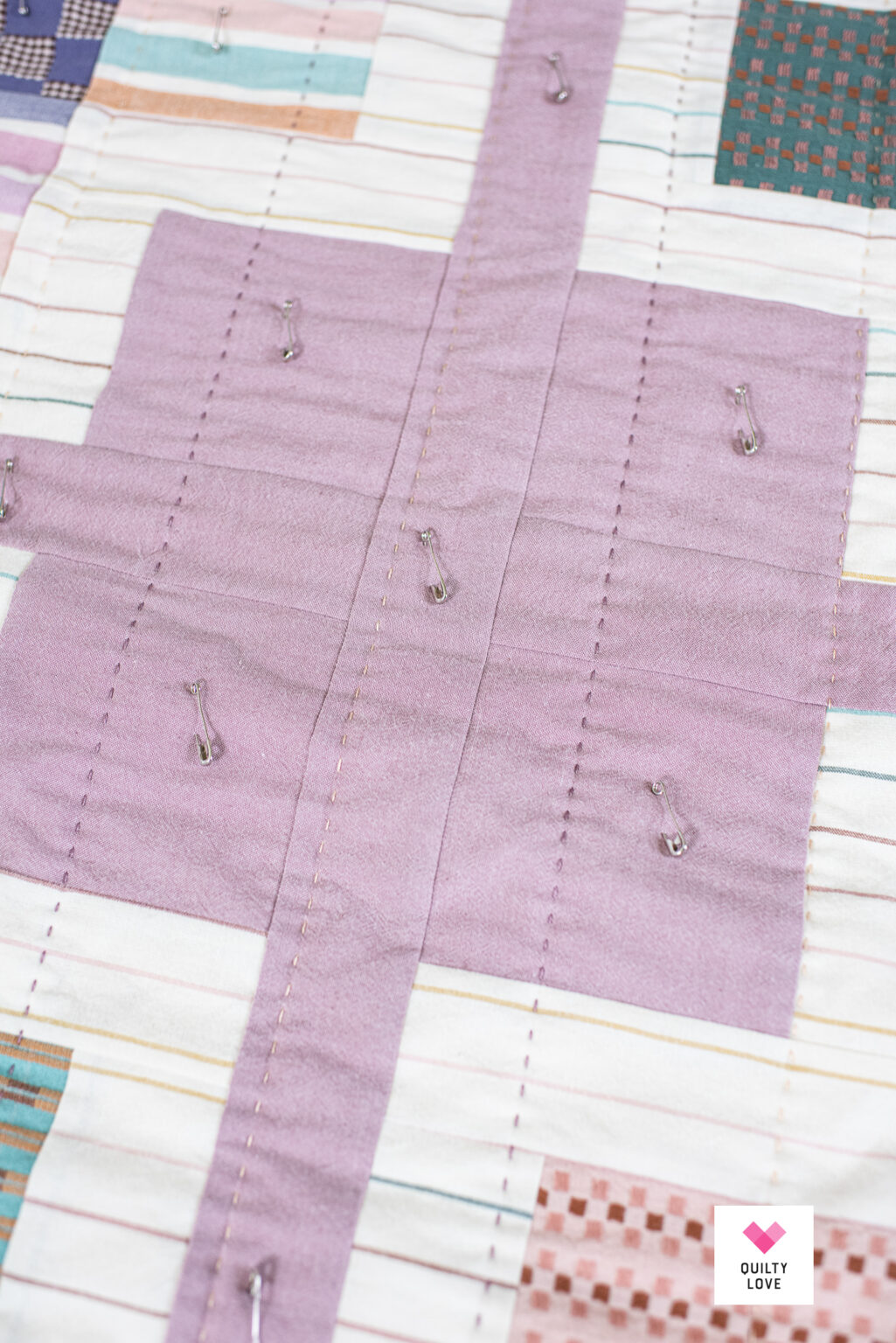 Hand quilted Fableism Canyon Springs Plus Charmed quilt - Quilty Love