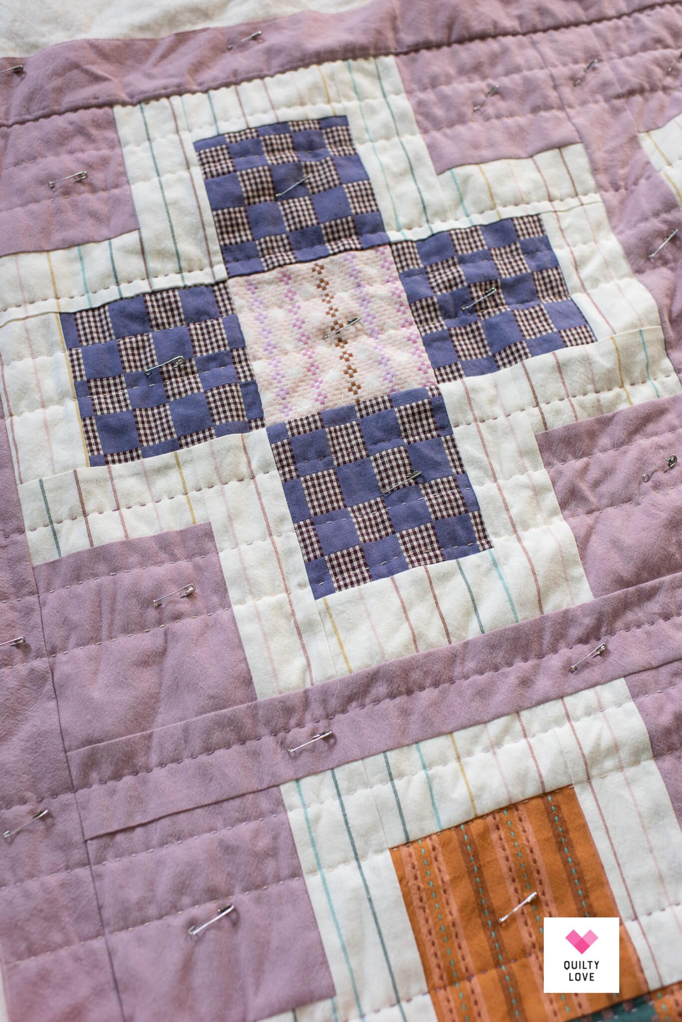 Hand quilted Fableism Canyon Springs Plus Charmed quilt - Quilty Love