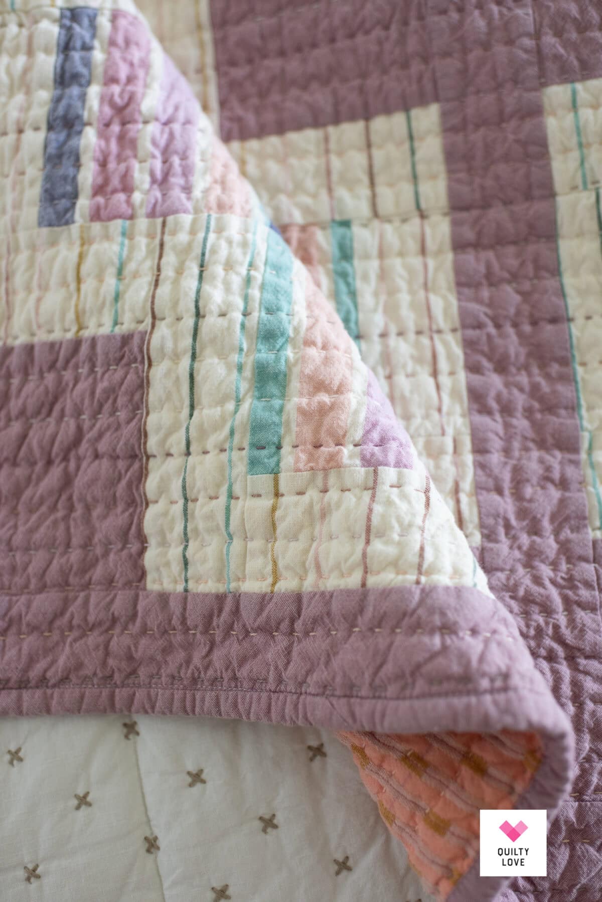 Hand quilted Fableism Canyon Springs Plus Charmed quilt - Quilty Love