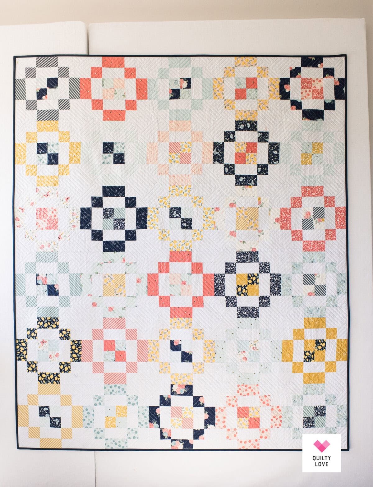 Daybreak Pattern Jelly Rings quilt pattern - the Daybreak jelly roll quilt - Quilty Love